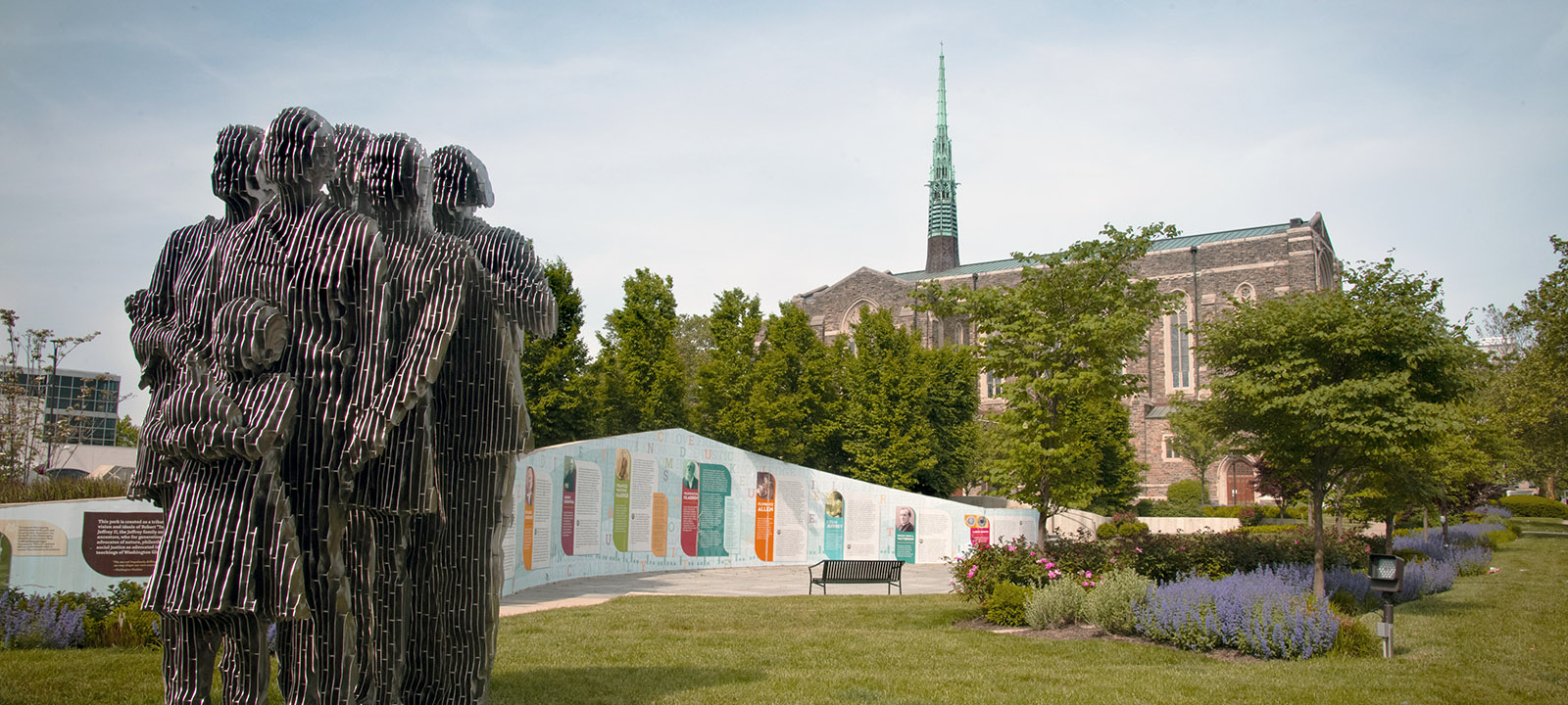 “Our Single Garment of Destiny” by Julian and Adriana Voss-Andrea, Washington Gladden Social Justice Park, Columbus Ohio.